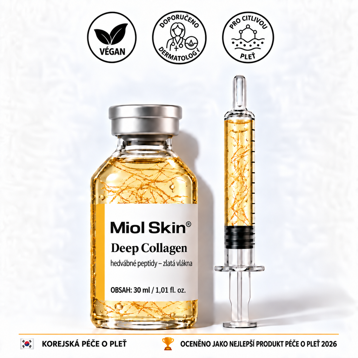 Miol Skin® – Sérum s hedvábnými peptidy a kolagenem